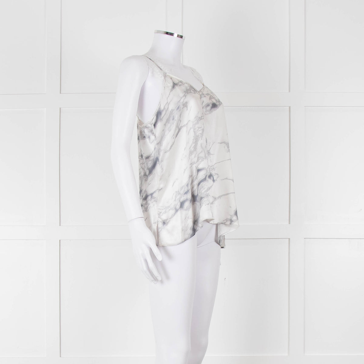 Cami NYC Grey Marble Look Silk Camisole