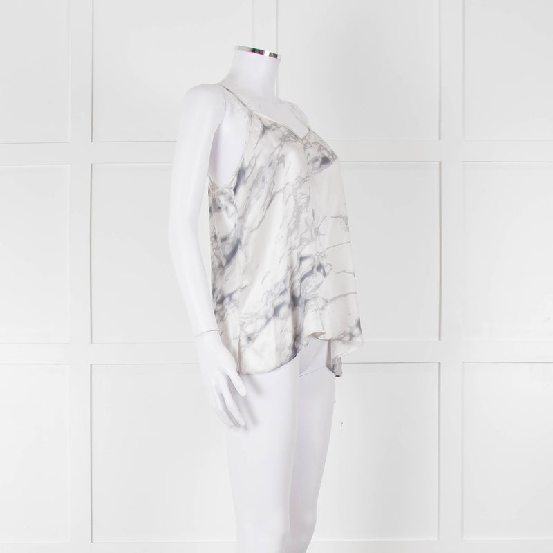 Cami NYC Grey Marble Look Silk Camisole