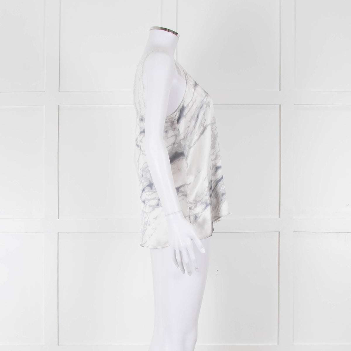 Cami NYC Grey Marble Look Silk Camisole