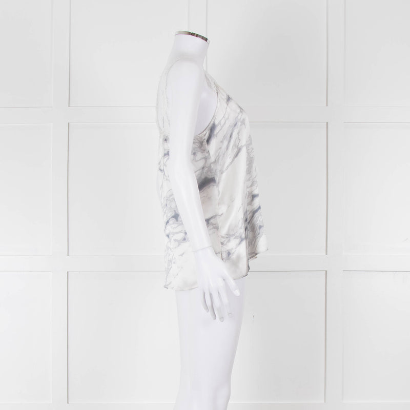 Cami NYC Grey Marble Look Silk Camisole