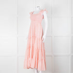 Rixo Mischa Polka Dot Pink Cotton Dress