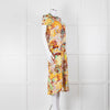 La Double J Orange Floral T-Shirt Dress