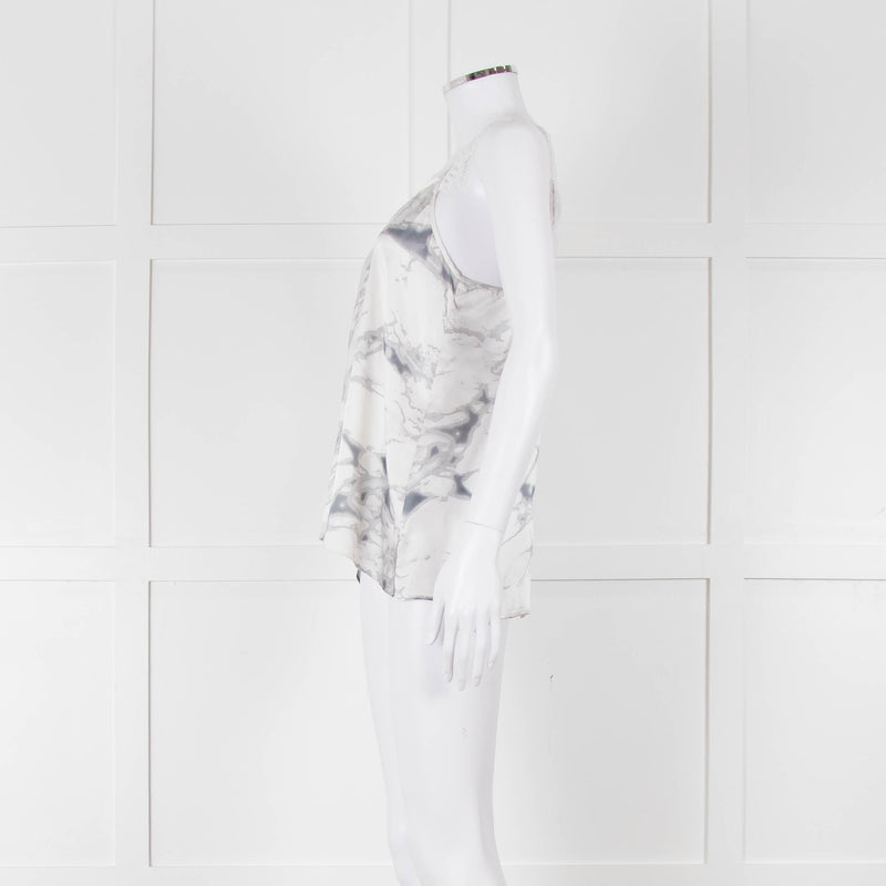 Cami NYC Grey Marble Look Silk Camisole