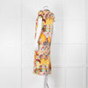 La Double J Orange Floral T-Shirt Dress