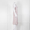 Isabel Marant White Midi Dress with Pink Flower Print