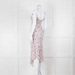Isabel Marant White Midi Dress with Pink Flower Print