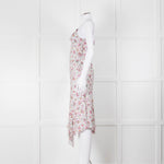Isabel Marant White Midi Dress with Pink Flower Print