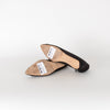Manolo Blahnik Black Satin Hangisi 50 Kitten Heels