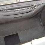 Prada Grey Saffiano Leather Pyramid Bag