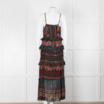 Farm Rio Fruit Paradise Tiered Maxi Dress