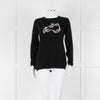 Bella Freud Black Wool Dog Motif Jumper