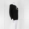 Bella Freud Black Wool Dog Motif Jumper