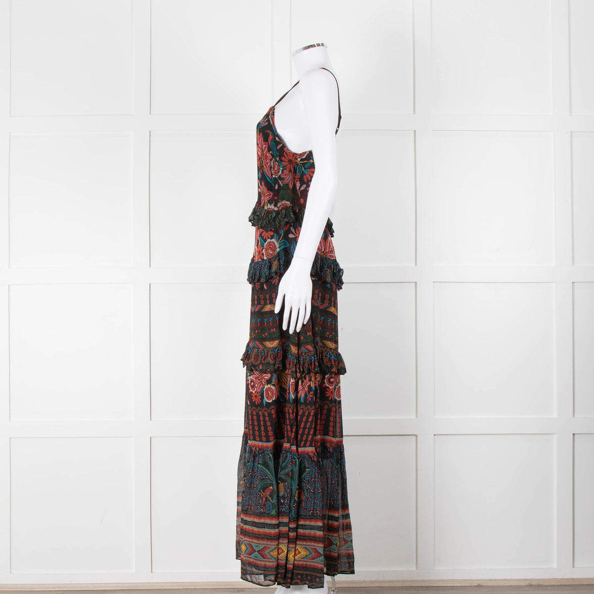Farm Rio Fruit Paradise Tiered Maxi Dress