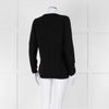 Bella Freud Black Wool Dog Motif Jumper