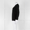 Bella Freud Black Wool Dog Motif Jumper