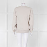 Anine Bing Beige Tiger Graphic Sweatshirt