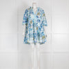 Emporio Sirenuse Blue Holiday Print Short Cotton Dress