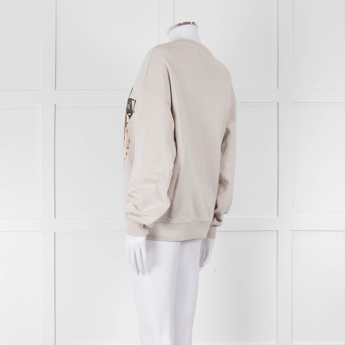 Anine Bing Beige Tiger Graphic Sweatshirt