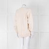 Acne Studios Cream Cross Stitch Embroidery Sweatshirt