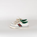 Gucci White/Red/Green Canvas Logo Trainers