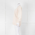 Acne Studios Cream Cross Stitch Embroidery Sweatshirt