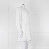 IRO White Linen Mix Wrap Dress