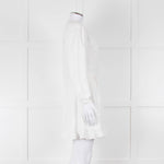 IRO White Linen Mix Wrap Dress