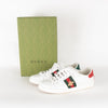 Gucci White Ace Trainers with Bee Motif