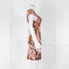 McQ Alexander McQueen Green and Lilac Cap Sleeve Shift Dress