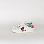 Gucci White Ace Trainers with Bee Motif