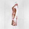 McQ Alexander McQueen Green and Lilac Cap Sleeve Shift Dress