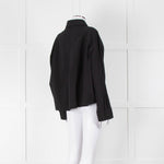 Reformation Black Cropped Boxy Shirt