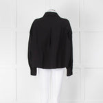 Reformation Black Cropped Boxy Shirt