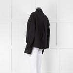 Reformation Black Cropped Boxy Shirt