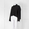 Reformation Black Cropped Boxy Shirt