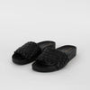 Cole Haan Black Braided Sliders