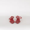 Jil Sander Papered Calf Cranberry Sandal