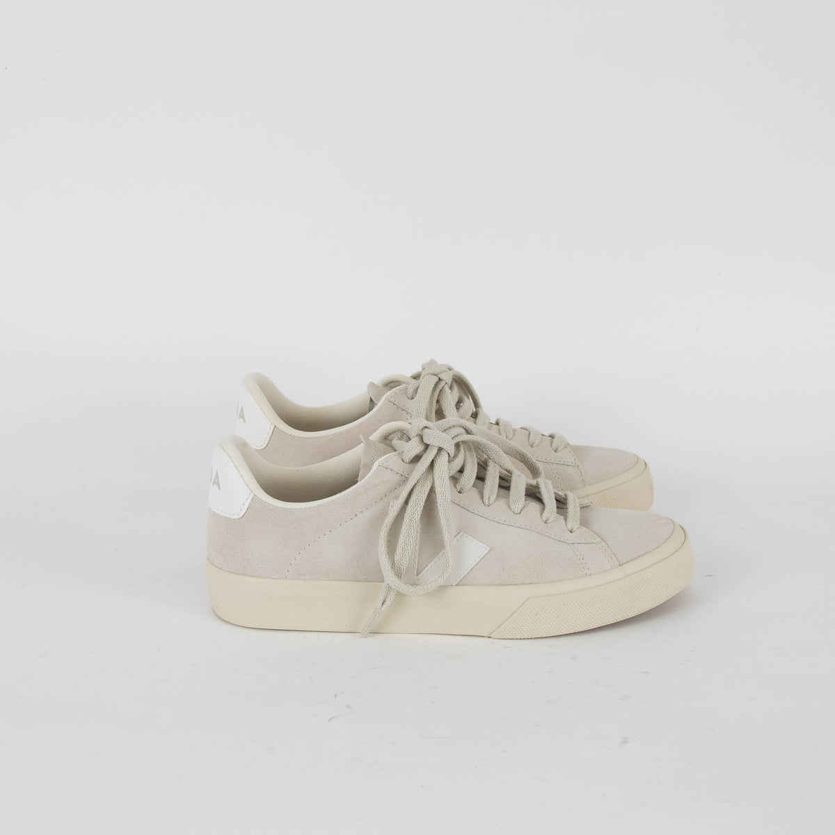 Veja Off White Suede Campus Trainers