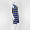 Missoni Knitted Shift Dress with Blue Knitted Frill