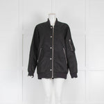 Acne Studios Black Nylon Bomber Jacket