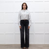 A.P.C Grey Ecstasy Embroidery Motif Cropped Sweatshirt