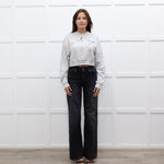 A.P.C Grey Ecstasy Embroidery Motif Cropped Sweatshirt