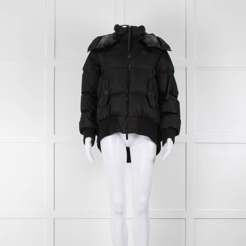 Moncler Black Nylon Autun Giubutto Bomber