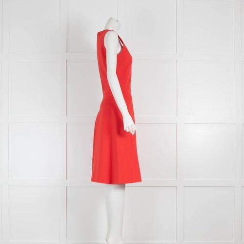 Joseph Red Fit and Flare Shift Dress