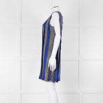 Missoni Knitted Shift Dress with Blue Knitted Frill