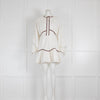 Vita Grace White Dress With Yellow Small Pattern