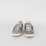 Gucci Silver Glitter Ace Trainers