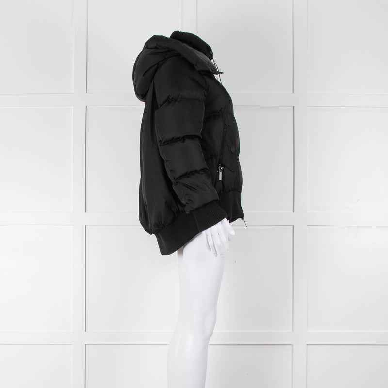 Moncler Black Nylon Autun Giubutto Bomber