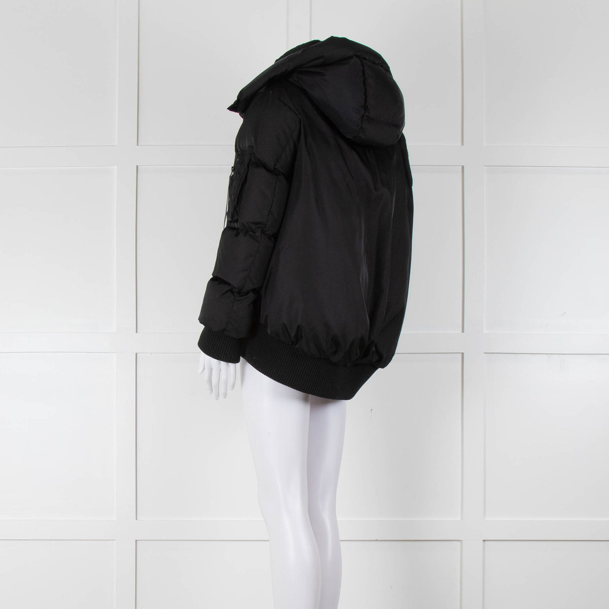 Moncler Black Nylon Autun Giubutto Bomber