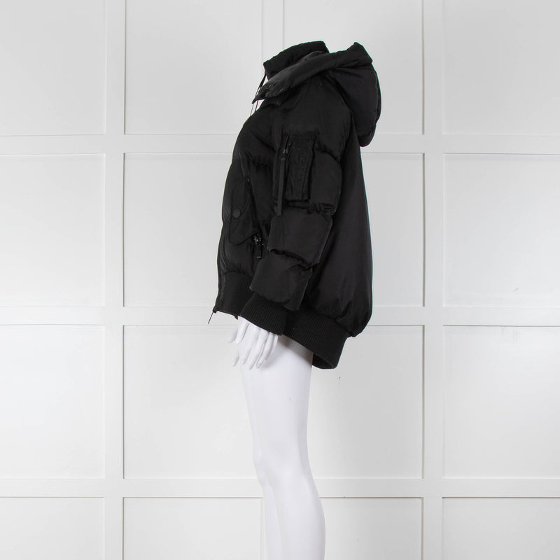 Moncler Black Nylon Autun Giubutto Bomber